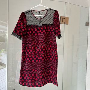 BCBG mini dress black lace